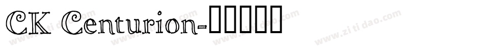 CK Centurion字体转换
